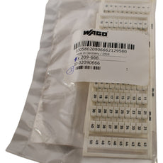 Pack of 3 NEW Wago 209-666 Connector Label, Snap In For 5mm Wide Terminal Blocks
