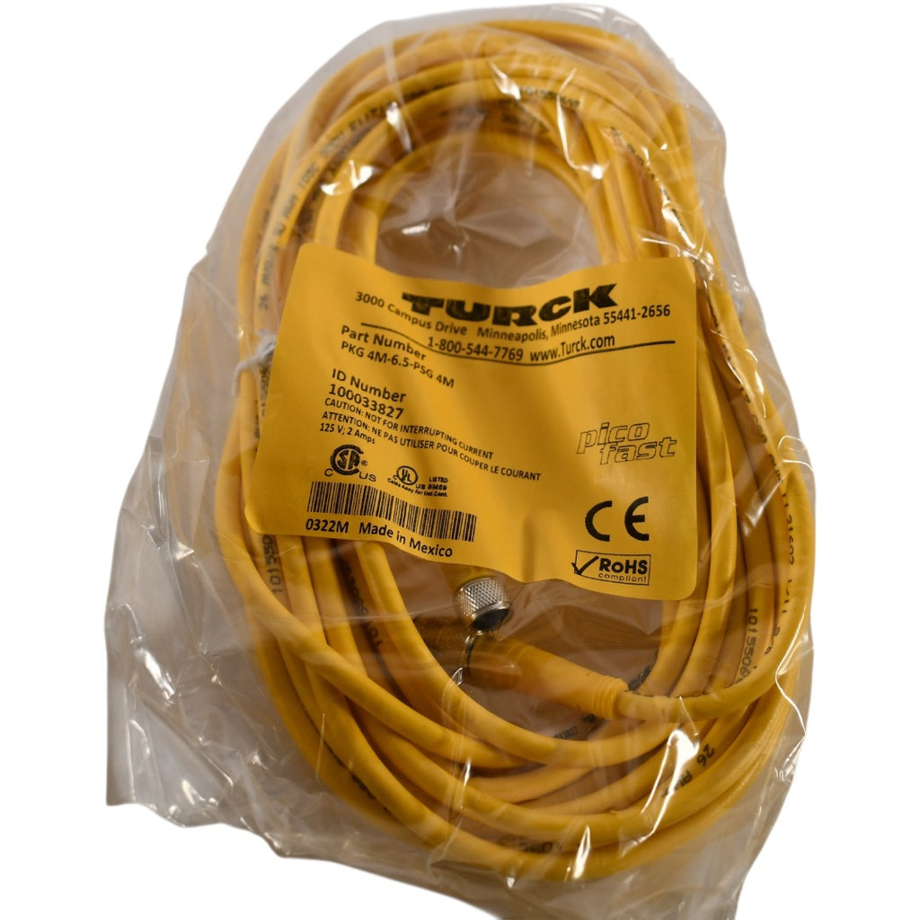 Turck Encoder Cable NEW Turck PKG 4M-6.5-PSG 4M 100033827 Double-ended cable cordset 6.5m ...