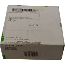 Pack of 24 NEW Wago 2002-1211 Connector Terminal Blocks