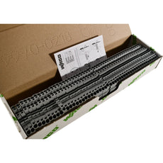 Pack of 50 NEW Wago 2004-1301 Terminal Block Connector 3 Position Feed Through Gray 10-14 AWG