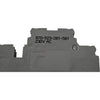 NEW Wago 870-523/281-581 Terminal Block Connector 2 Position Feed Through Gray 14-28 AWG