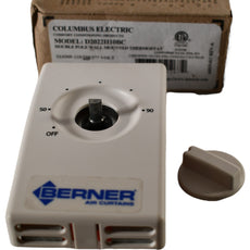 NEW Columbus Electric D2022H10BC Line Voltage Analog Thermostat: 24 to 277V AC, Plastic/Steel