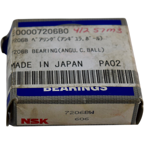 NEW NSK 7206BW Single Row Angular Contact Ball Bearing – VB Industrial ...
