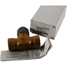 NEW Honeywell V5862A2062 Globe Valve, 2 Way, 3/4 in. 2.9 Cv NPT, Brass Body, Brass Seat, Stainless Steel Stem