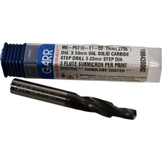 NEW GARR 632754 7mm x 54mm OAL Carbide Step Drill 5.03mm Step Dia 3FL