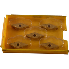 Pack of 5 NEW Kennametal VNMG332 Grade KC990 Carbide Inserts Indexable