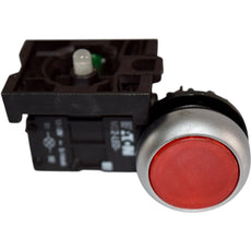 NEW EATON M22-K10 M22-LED Red Illuminated Push Button Switch