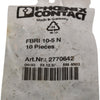 (10) NEW Phoenix Contact 2770642 FBRI 10-5 N Fixed Bridge Terminal Block, 10 Positions, Silver, High Conductivity, Durable