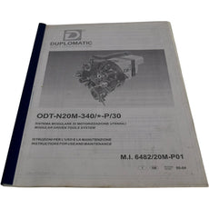 Duplomatic Automazione ODT-N20M-340/*-P/30 Manual