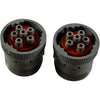 Lot of 2 NEW Deutsch HD16-6-96S 6 Position Circular Connector Plug Housing
