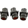 Lot of 3 NEW Deutsch HD10-3-96P 3 Position Circular Connector Receptacle Housing Panel Mount