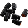 Lot of 8 NEW Deutsch DTHD06-1-4S 1 Way Black Plug Connector for Size 4 Sockets