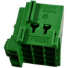 Lot of 8 NEW Tyco 1-967622 12 Rectangular Connectors - Housings Receptacle Green 0.197'' (5.00mm)