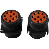 Lot of 2 NEW Deutsch HD10-9-1939P 9 Position Circular Connector Receptacle Housing Panel Mount
