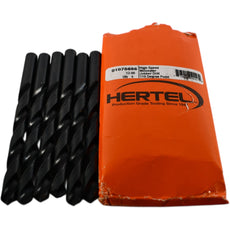 NEW Hertel 01075837 12mm 118� HSS Jobber Drill - 6 Pack