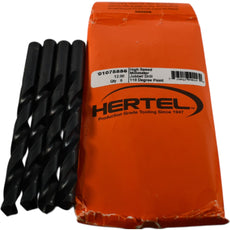 NEW Hertel 01075886 12mm 118� HSS Jobber Drill - 6 Pack