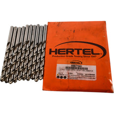 NEW Hertel 84577881 Letter D 118� Bright HSS Jobber Drill - 10 Pk