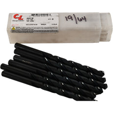 NEW Chicago-Latrobe 44019 19/64'' HSS Jobber Drill - 6 Pack