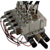 (5) SMC SY7120-5LZD-02 Solenoid Valves w/ Manifold Block
