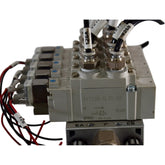 (5) SMC SY7120-5LZD-02 Solenoid Valves w/ Manifold Block
