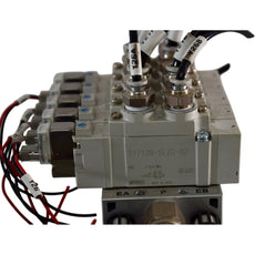 (5) SMC SY7120-5LZD-02 Solenoid Valves w/ Manifold Block