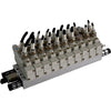 (10) SMC SY7120-5LZD-02 Solenoid Valves w/ Manifold Block Pneumatic