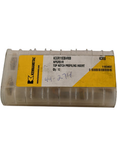 Pack of 10 NEW Kennametal KCGR110304R08 Carbide Inserts - KC850 Grade