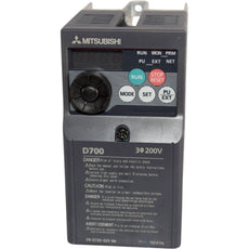 Mitsubishi FR-D720-025-NA Inverter VFD Drive 0.4kW 1/2HP 3-Phase 200V