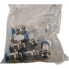 (Pack of 7) NEW Festo 186110 Fittings | QS-G1/4-8-I | G1/4 Thd | 8mm Tube