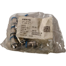 (Pack of 10) NEW Festo 186110 Fittings | QS-G1/4-8-I | G1/4 Thd | 8mm Tube