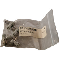 (Pack of 4) NEW SMC AS1201F-M5-04A Flow Control Valve | M5 Port | 4mm Tube