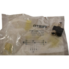 NEW Festo NEDU-M8D3-M8T4 T-Plug Connector | M8 3/4-Pin | IP68