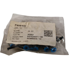 (Pack of 7) NEW Festo 153347 QSML-4H L-Connector | 4mm Tube | Push-in