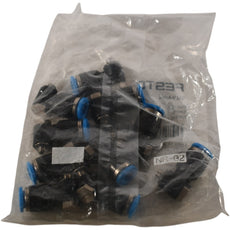(Pack of 10) NEW Festo 190666 Fittings | QSLV-M5-6 | M5 Thd | 6mm Tube | L-Shape