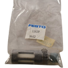 NEW Festo 12639 Pneumatic Silencer | U-1/4-B-NPT | 1/4'' NPT | Aluminum