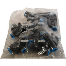 (Pack of 8) NEW Festo 153136 T-Connector | QST-10-8 | 10mm-8mm | Push-In