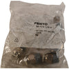 (Pack of 10) NEW Festo QS-1/4-1/4-U Fittings | R1/4 Thd | 1/4'' Tube | Push-in