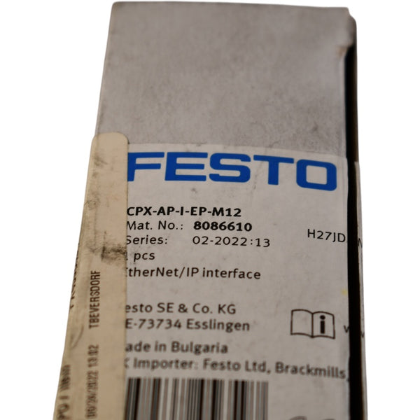 NEW Festo 8086610 EtherNet/IP Interface Module | CPX-AP-I-EP-M12 | IP6 ...