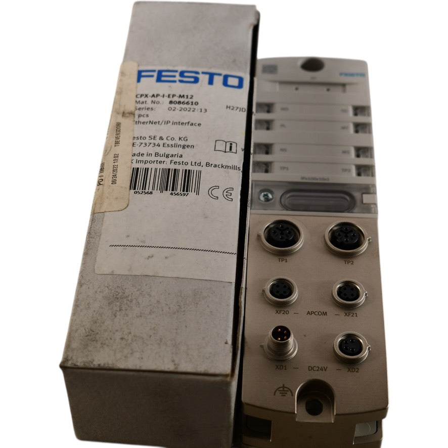 NEW Festo 8086610 EtherNet/IP Interface Module | CPX-AP-I-EP-M12 | IP6 ...