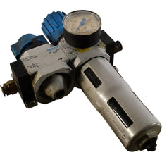 Festo HE-D-MIDI Valve & LFR-D-MIDI-A Filter/Regulator Combo 3/2-Way Gauge
