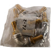 Lot of 4 NEW 6-B100-15A 1/2'' NPT 90 Deg 304 Stainless Steel Threaded Elbows