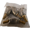 Lot of 4 NEW 1/2'' 304 Barb Coupling Fittings 45 deg.