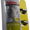 NEW Hama HK-207 Wired In-Ear Headphones Earphones Black/Silver