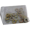 PACK OF 25 NEW 1/2'' SAE MILCARB EZD Grade 8 Flat Washers Zinc Yellow