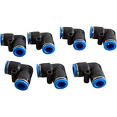 Pack of 7 NEW Festo 153073 QSL-10 Push-in L-Connector 10mm Air Fitting Elbows