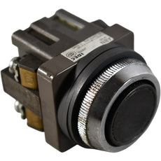 IDEC ABN Black Flush Pushbutton Switch 30mm Momentary AC DC Industrial