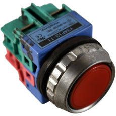 Yongsung YSAP13-11 Red Pushbutton Switch AC 250V 6A 1NO 1NC Korea