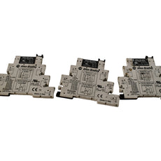 Lot of 3 Allen Bradley 700-HLT1Z Terminal Block Relays w/ 700-TBS24 24VDC