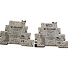 Lot of 2 Allen Bradley 700-HLT1Z Terminal Block Relays w/ 700-TBR24 Relays 24VDC