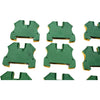 Lot of 15 Allen Bradley 1492-JG6 Grounding Terminal Blocks 10mm Green Yellow